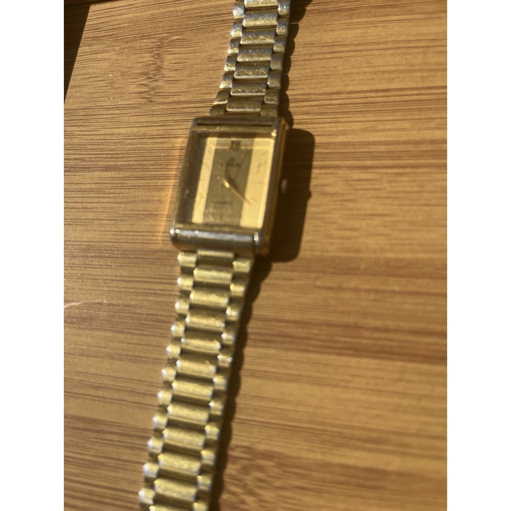 Vintage Lorus‎ Gold Tone Quartz Watch 16mm For Ladies